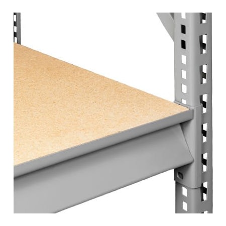 Tennsco Tennsco Extra Shelf Level for Bulk Storage Rack - 48"W x 24"D - Wood Deck - Medium Gray BU-4824P-MGY